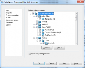 SolidWorks PDM Import Tool