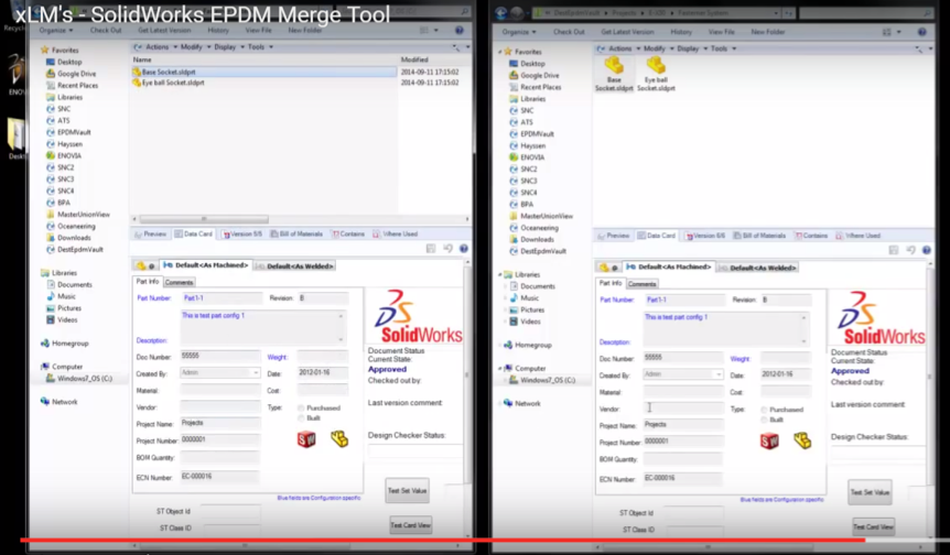 SolidWorks PDM Merge tool