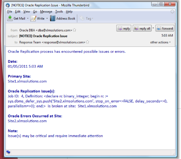 xLM Oracle Replication Monitor XLM Solutions